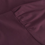 Depeche Clothing Abi ¾ blouse with puff shoulder Blouse 279 Burgundy