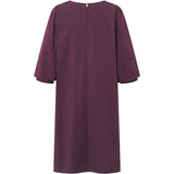 Depeche Clothing Abi dress with ¾ puff at shoulder Dresses 279 Burgundy