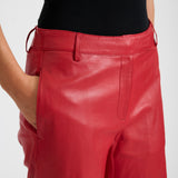 Depeche leather wear Adele leather pants Pants 043 Red