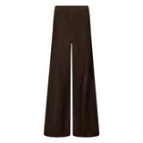 Depeche leather wear Adiva HW Suede Pants Culotte Wide Leg Pants 067 Dusty brown