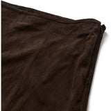 Depeche leather wear Adiva HW Suede Pants Culotte Wide Leg Pants 067 Dusty brown