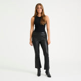 Depeche leather wear Alizza 7/8 leather pants Pants 099 Black