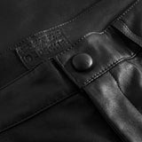 Depeche leather wear Amelia RW stretch chino leather pant 7/8 length Pants 099 Black (Nero)