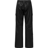 Depeche leather wear Amily straight fit cargo leather pants Pants 099 Black (Nero)