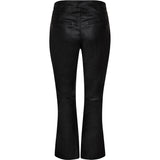 Depeche leather wear Anka 7/8 flare leather pants Pants 099 Black (Nero)
