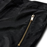Depeche leather wear Anka 7/8 flare leather pants Pants 099 Black (Nero)