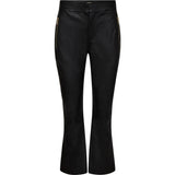Depeche leather wear Anka 7/8 flare leather pants Pants 099 Black (Nero)