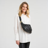 DEPECHE Athens soft sheep leather crossover Cross over 099 Black