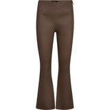 Depeche leather wear Ava HW Flare 7/8 Leather Pants Pants 224 Taupe