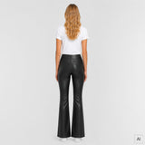 Depeche leather wear Ava HW Flare Leather Pants Pants 099 Black