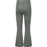 Depeche leather wear Ava RW flare 7/8 length pants with stretch in soft leather quality Pants 051 Olive