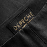 Depeche leather wear Ava RW flare 7/8 length pants with stretch in soft leather quality Pants 099 Black (Nero)