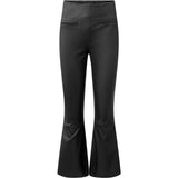 Depeche leather wear Ava RW flare 7/8 length pants with stretch in soft leather quality Pants 099 Black (Nero)