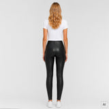 Depeche leather wear Aya HW Stretch Leather Leggings Pants 099 Black