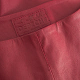 Depeche leather wear Aya HW stretch leather leggings Pants 243 Racing Red