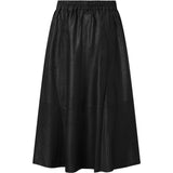 Depeche leather wear Beautiful Elinor leather skirt with elastic waist on back Skirt 099 Black