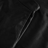 Depeche leather wear Beautiful Elinor leather skirt with elastic waist on back Skirt 099 Black