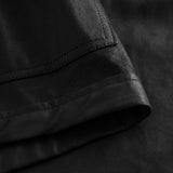 Depeche leather wear Beautiful Hanna leather shorts with elastic Shorts 099 Black (Nero)