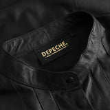 Depeche leather wear Beautiful LS Tona leather blouse in soft quality Blouse 099 Black (Nero)