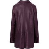 Depeche leather wear Beautiful Maya blazer in soft leather quality Blazer 198 Dark Blossom
