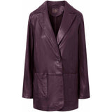 Depeche leather wear Beautiful Maya blazer in soft leather quality Blazer 198 Dark Blossom