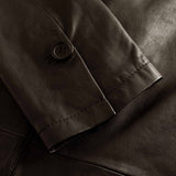 Depeche leather wear Beautiful Maya blazer in soft leather quality Blazer 214 Dark Chocolate
