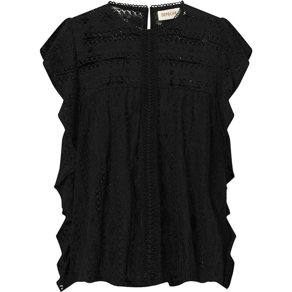 Depeche Clothing Beautiful Nelly lace top Tops 099 Black (Nero)