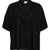 Depeche Clothing Tara linen blouse Blouse 099 Black (Nero)