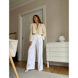 Depeche Clothing Tara linen pants (RW) Pants 001 White