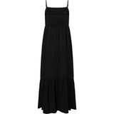 Depeche Clothing Tara linen strap dress Dresses 099 Black (Nero)