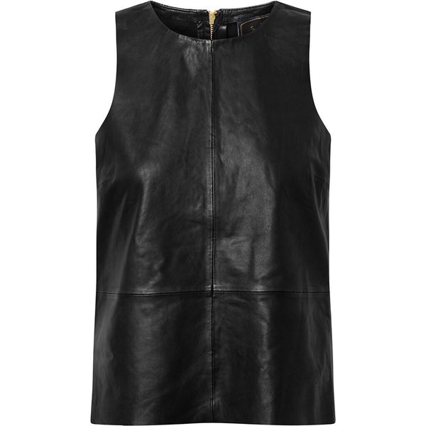 Depeche leather wear Beautiful and timeless Shade top Tops 099 Black (Nero)