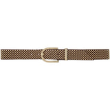 DEPECHE Beautiful leather belt decorated with studs Belts 161 Dark brown