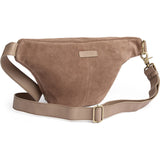 DEPECHE Beautiful suede bumbag Bumbag 224 Taupe