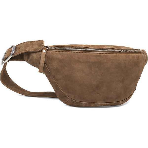 DEPECHE Beautiful suede bumbag with buckle detail Bumbag 011 Sand