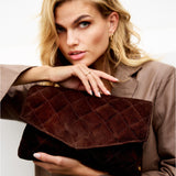 DEPECHE Belem Clutch Small bag / Clutch 008 Chocolate