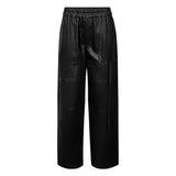 Depeche leather wear Bella MW Full Length Wide Leg Pant Pants 099 Black