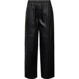 Depeche leather wear Bella MW Full Length Wide Leg Pant Pants 099 Black