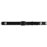 DEPECHE Belt with studs Belts 300 Black/Amr silver