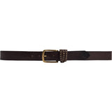 DEPECHE Belt with studs Belts 161 Dark brown