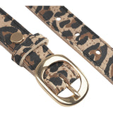DEPECHE Leather belt Belts 082 Leopard