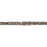 DEPECHE Leather belt Belts 082 Leopard
