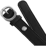 DEPECHE Leather belt Belts 099 Black (Nero)