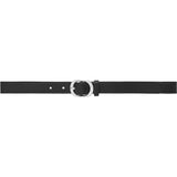DEPECHE Leather belt Belts 099 Black (Nero)
