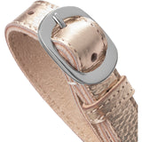 DEPECHE Leather belt Belts 108 Champagne
