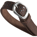 DEPECHE Leather belt Belts 265 Brown Croco