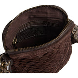 DEPECHE Berlin braided mobilebag Mobilebag 008 Chocolate