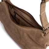 DEPECHE Bilbao leather & suede shoulder bag Shoulderbag / Handbag 011 Sand