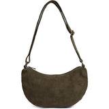 DEPECHE Bilbao leather & suede shoulder bag Shoulderbag / Handbag 049 Army Green