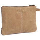 DEPECHE Bilbao suede clutch bag Clutch 011 Sand