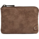 DEPECHE Bilbao suede purse Purse / Credit card holder 342 Dark Mud